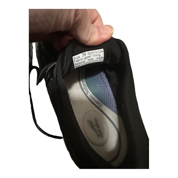 Dansko | Women's Pace Sneaker Arch Support Walking Shoe Black/Grey | 8.5-9 | 39 - Picture 13 of 16